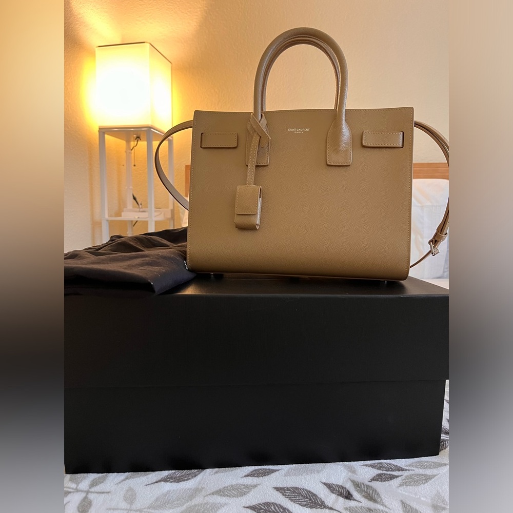 Saint Laurent Sac de Jour, beige, baby size
